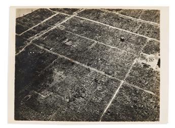 (WORLD WAR TWO.) Group of aerial views of Hiroshima and Tokyo taken weeks after the end of fighting.